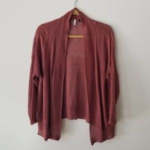 Smitten Tribal Open Cardigan Rust XS